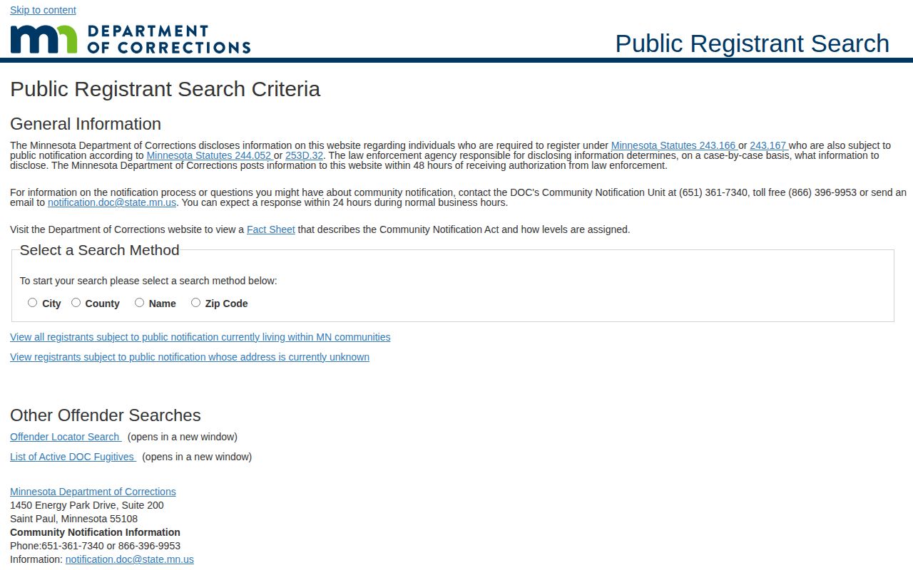 Minnesota public registrant photo search for a limited Kandiyohi County released population